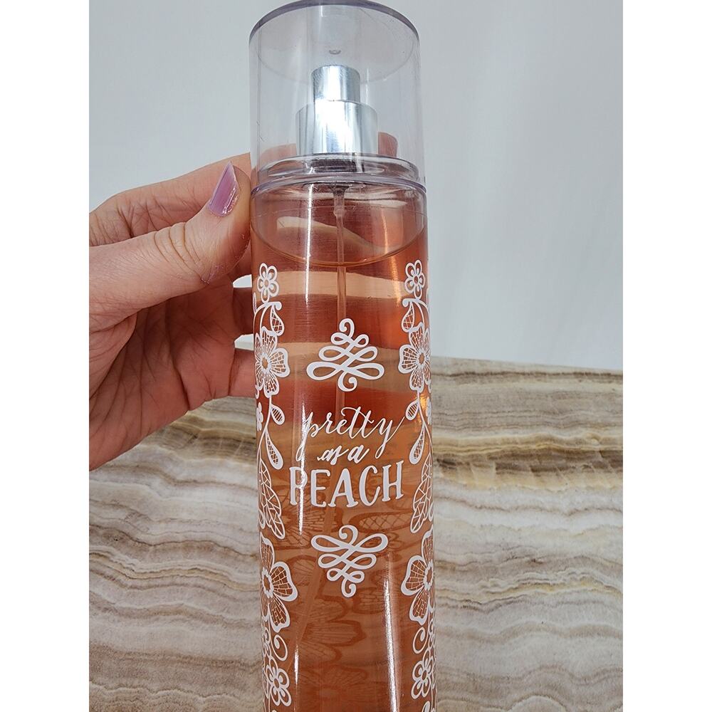 Bath & Body Works Pretty as a Peach Fine Fragrance Mist Body Spray Full Size 8oz - Picture 4 of 6